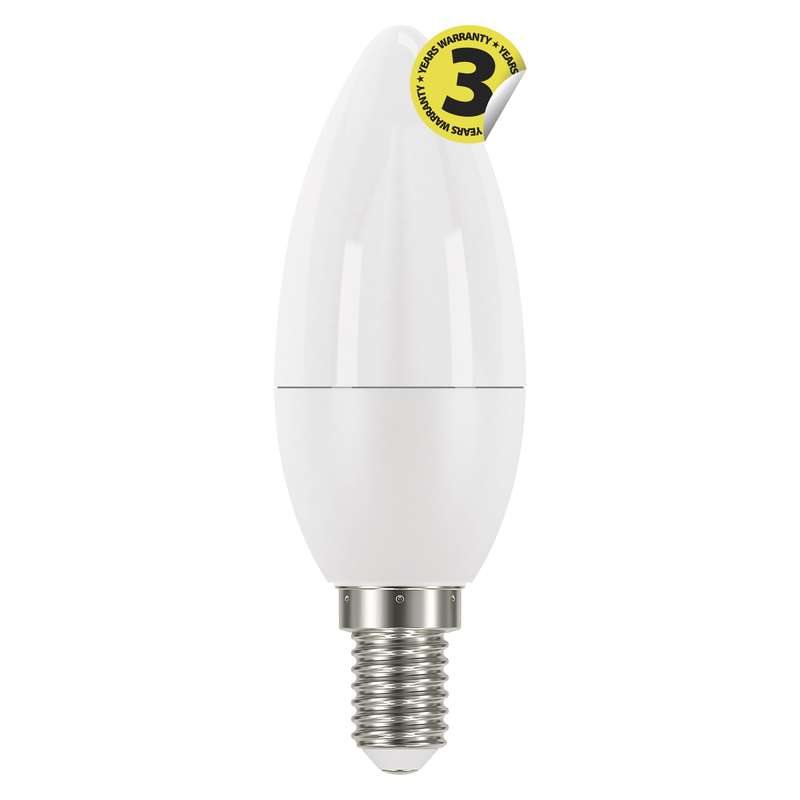 Emos LED žárovka CANDLE, 6W/40W E14, CW studená bílá, 470 lm, Classic A+ 1525731100