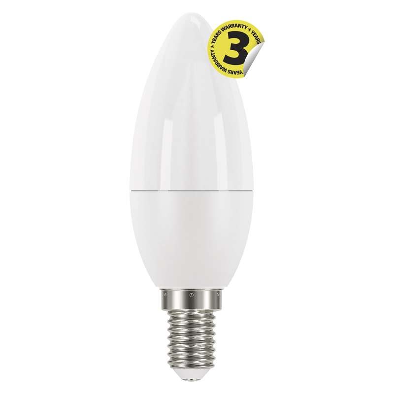 Emos LED žárovka CANDLE, 6W/40W E14, WW teplá bílá, 470 lm, Classic A+ 1525731201