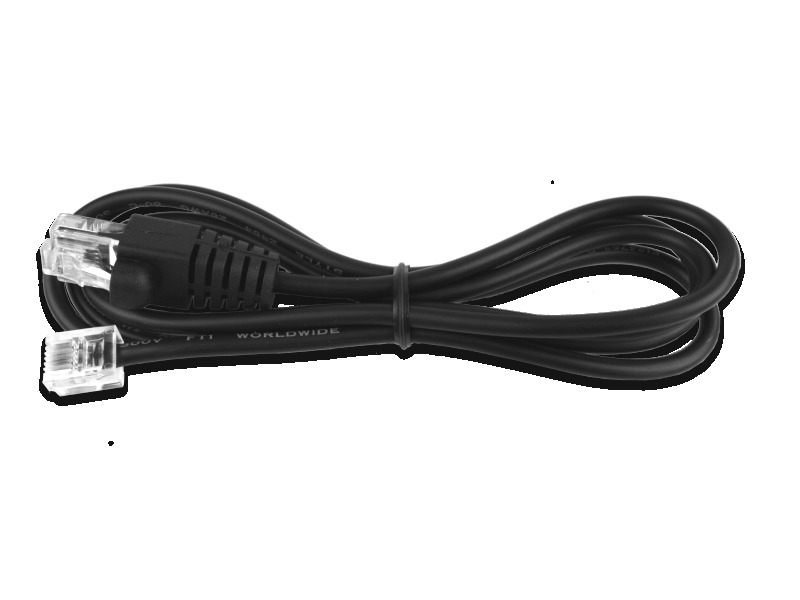 Virtuos kabel 10P10C-6P6C-24V1 pro pokladní zásuvky, černý, 1,1m EKA0518