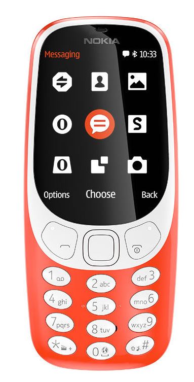 Nokia 3310, Dual SIM 2017 - Red A00028109