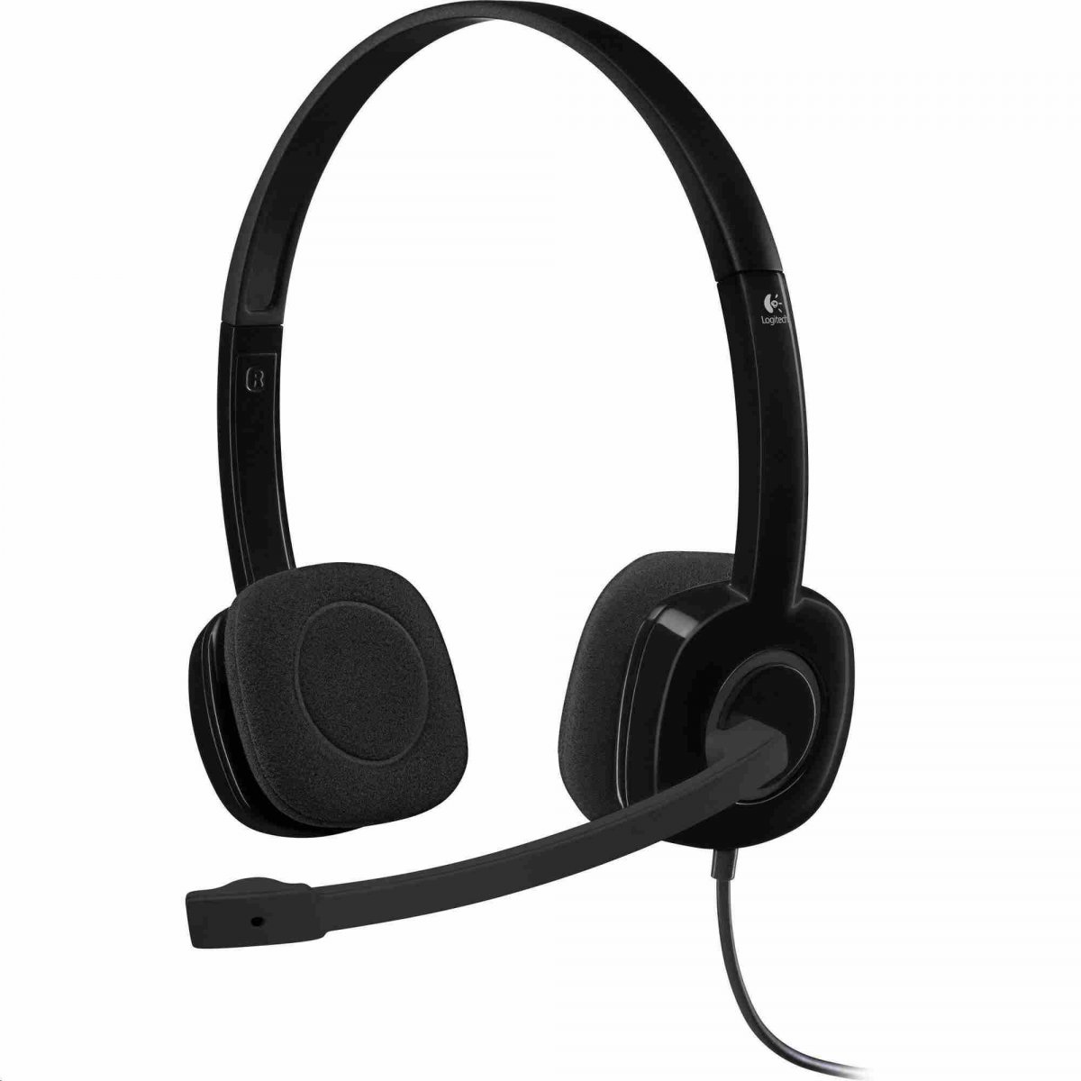Logitech Headset Stereo H151, drátová sluchátka + mikrofon/ 3,5 mm jack/ černá 981-000589