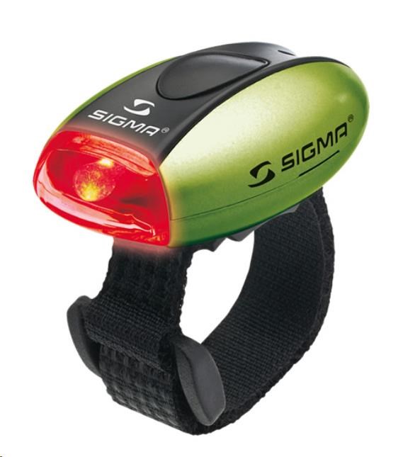 Sigma světlo na kolo MICRO zelená / zadní světlo LED-červená 17233