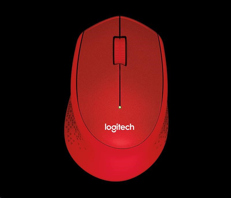 Logitech Wireless M330 Silent Plus, optická / bezdrátová / 3 tlačítka / červená 910-004911