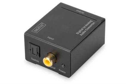 Converter Audio 1xCoax/Toslink to 1xMiniJack 3.5mm DS-40133