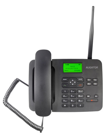 Aligator T100 Stolní telefon na simkartu - Black AT100B