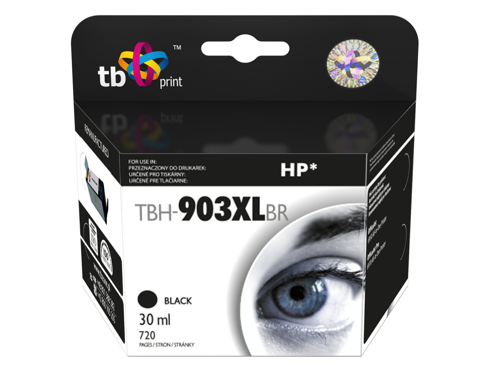 Ink. kazeta TB kompat. s HP OJ 6950, Black, ref TBH-903XLBR