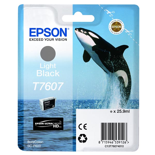 Epson T7607 Ink Cartridge Light Black C13T76074010