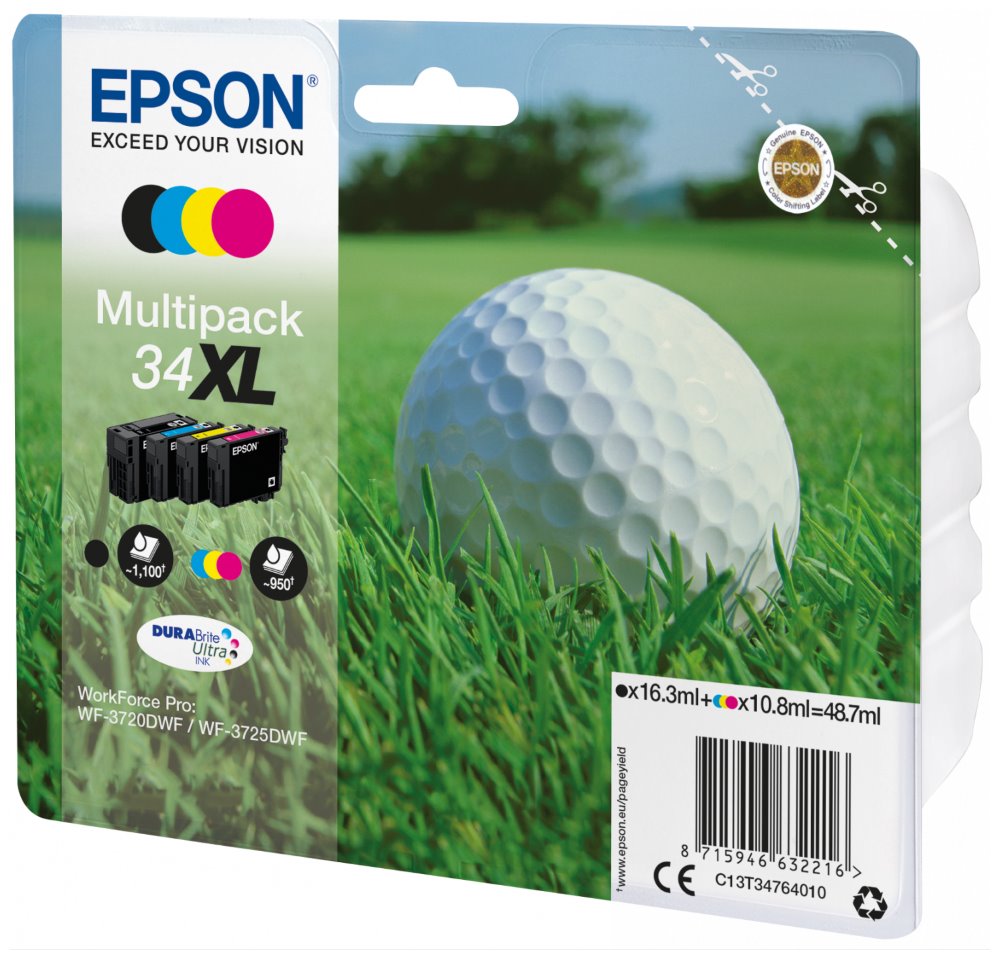 Epson Multipack 4-colours 34XL DURABrite Ultra Ink C13T34764010