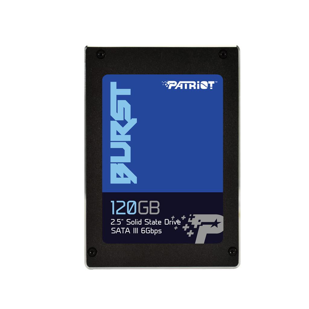 Patriot SSD Burst 120GB, 2.5'' SATA III čtení/zápis 560/540 MBps, 3D NAND Flash PBU120GS25SSDR