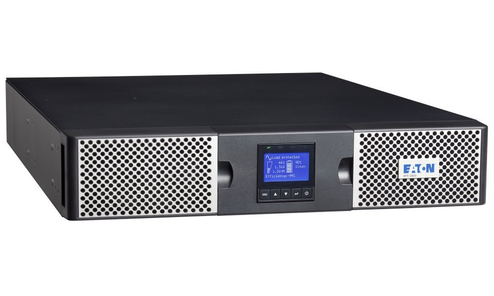Eaton UPS 9PX 1000i RT2U, On-line, Rack 2U/Tower, 100VA/1000W, výstup 8x IEC C13, USB,sinus 9PX1000IRT2U