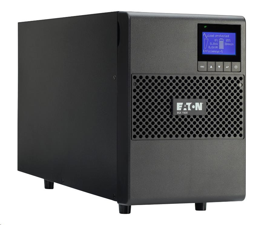 Eaton UPS 9SX 1500VA, On-line, Tower, 1500VA/1350W, výstup 6x IEC C13, USB, displej, sinus 9SX1500I