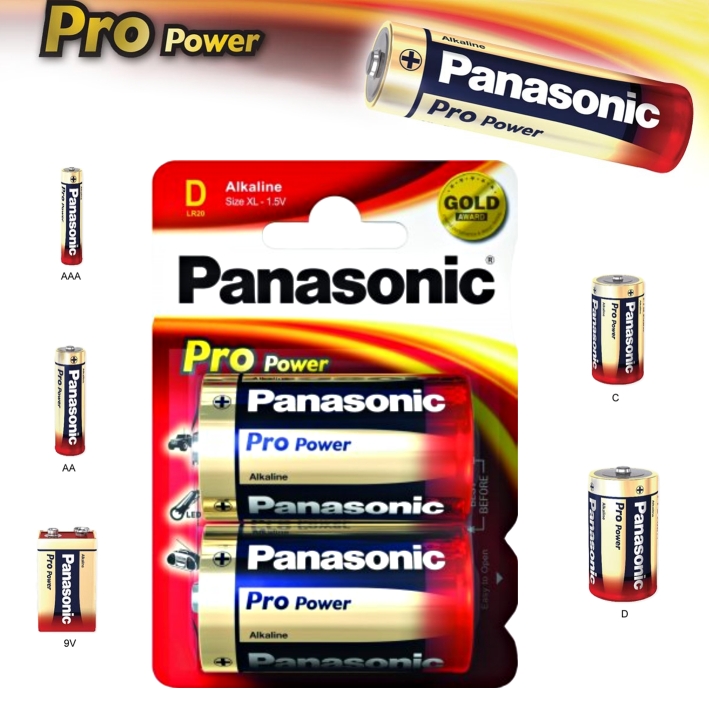 Panasonic Alkalické baterie Pro Power D 1,5V balení - 2ks