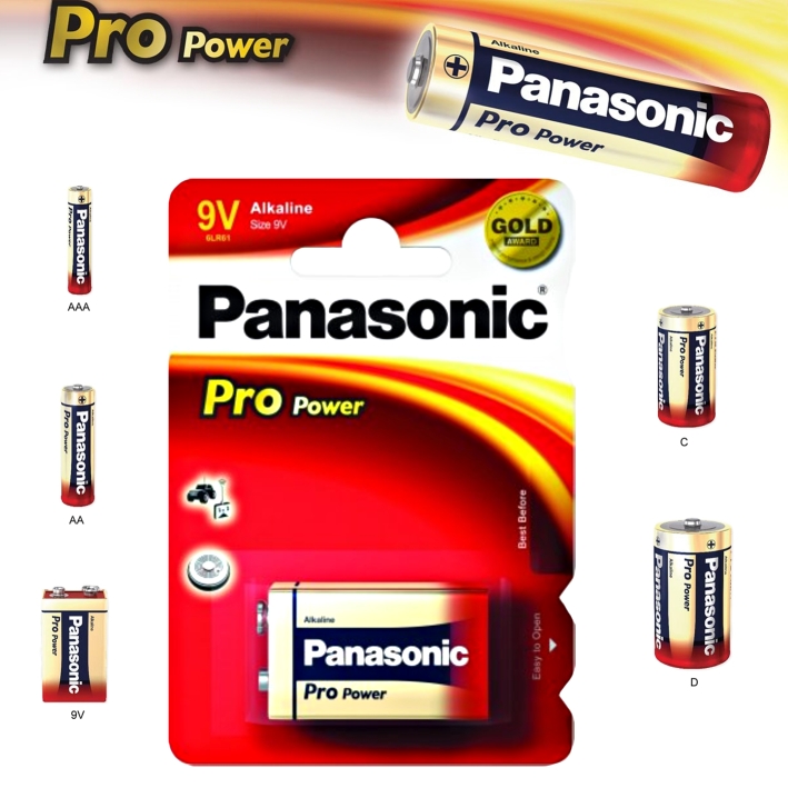 Panasonic Alkalické baterie Pro Power 9V 9V balení - 1ks