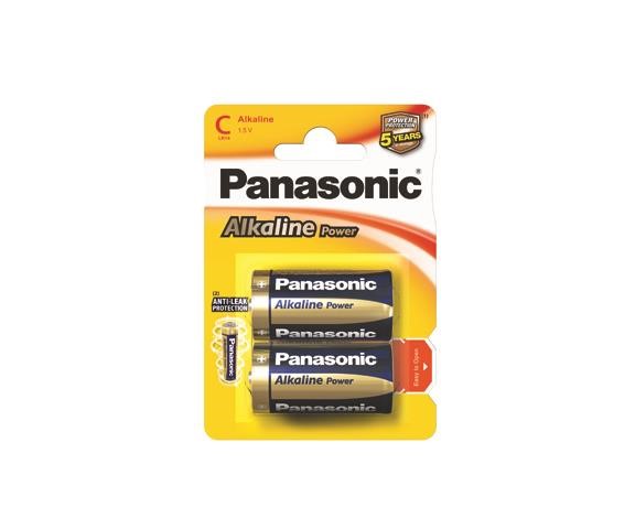 Panasonic Alkalické baterie Alkaline Power LR14A, velikost C, 1,5V balení - 2ks