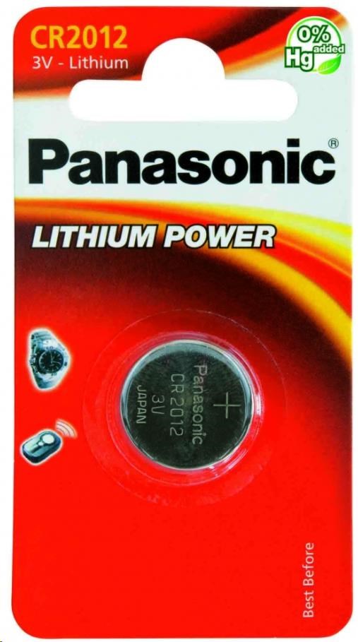 Panasonic Mincové knoflíkové baterie - lithiové CR-2012EL/1B 3V 1ks