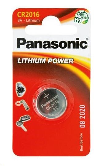 Panasonic Mincové knoflíkové baterie - lithiové CR-2016EL/2B 3V 2ks
