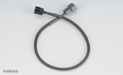 Akasa prodlužovací kabel 4pin PWM (M) na 4pin PWM (F), AK-CBFA01-30, 30 cm