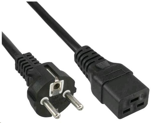 PremiumCord Kabel síťový k počítači 230V 16A 3m IEC 320 C19 konektor KPSPA