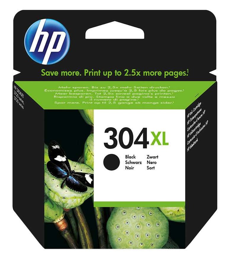 HP 304XL Black Original Ink Cartridge, N9K08AE