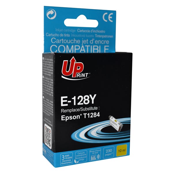 UPrint kompatibilní ink s C13T12844011, yellow, 230str., 5ml, E-128YE, pro Epson Stylus S22, SX125,