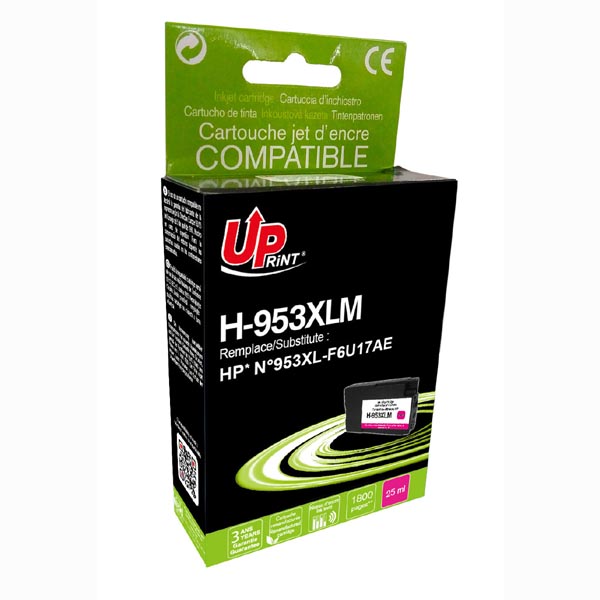 UPrint F6U17AE, F6U17AE, HP 953XL, magenta, 1800str., 25ml, H-953XLM, high capaci