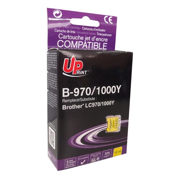 UPrint kompatibilní ink s LC-1000Y, yellow, 10ml, B-970Y, pro Brother DCP-330C, 540CN, 130C, MFC-240