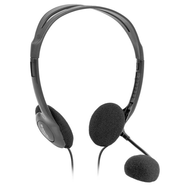 Defender Aura HN-102, sluchátka s mikrofonem, ovl.hlasit., černá, 2x 3.5 mm jack 63102