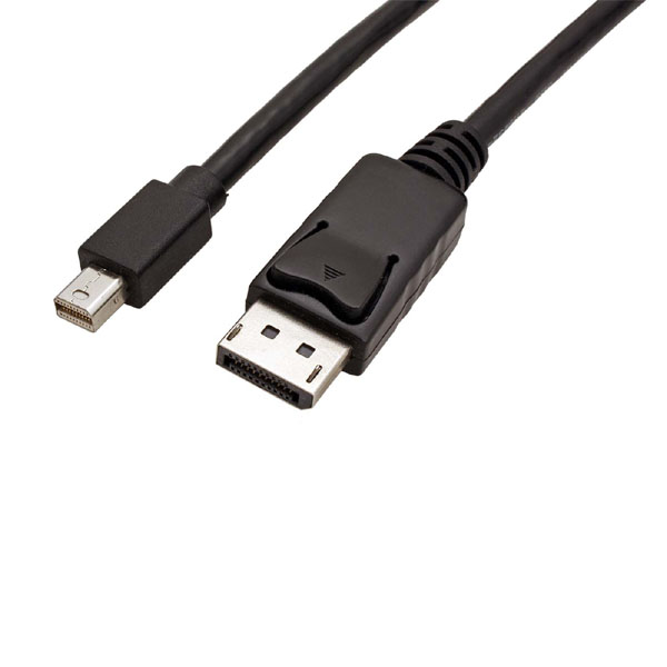 Logo DisplayPort mini M-DisplayPort M, miniDP-DP, 2m, černý