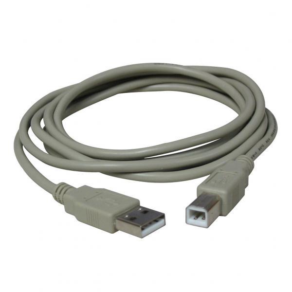 Logo Kabel USB 2.0, USB A M-USB B M, 1.8m, šedý 7946