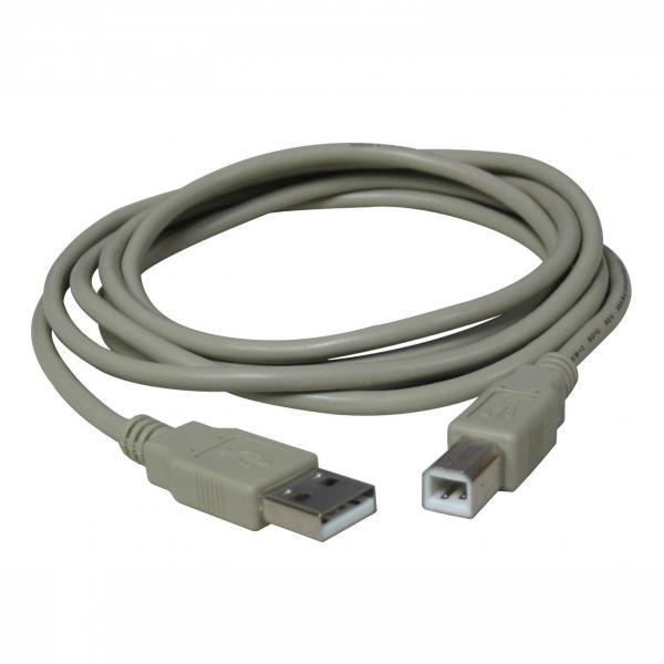 Logo Kabel USB 2.0, USB A M-USB B M, 3m, šedý 10219