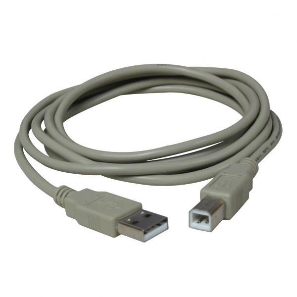 Logo Kabel USB 2.0, USB A M-USB B M, 3m, šedý, blistr 17059