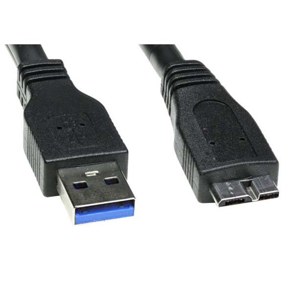 Logo Kabel USB 3.0, USB A M-USB micro B M, 2m, černý, blistr
