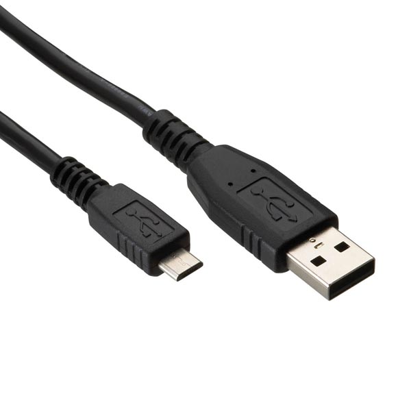 Logo Kabel USB 2.0, USB A M-USB micro M, 1.8m, černý, blistr