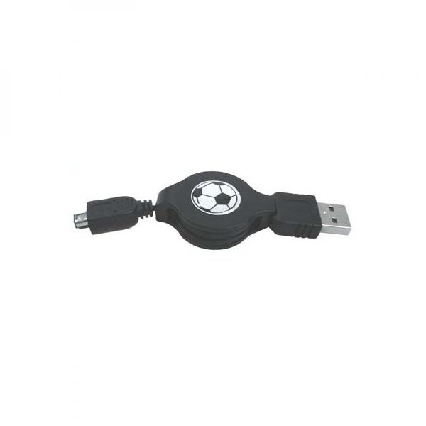 Logo Kabel USB 1.1, USB A M-4 pin M, 0.7m, černý, HIROSE 14870
