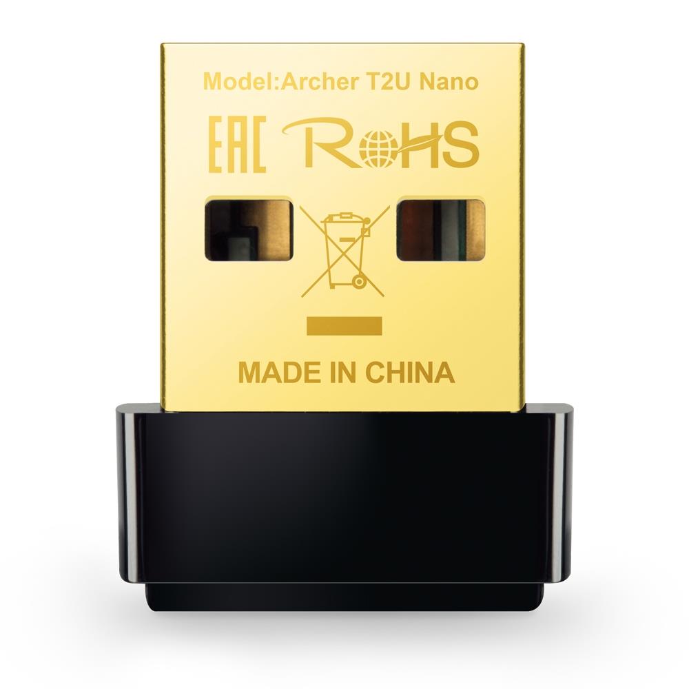 TP-Link Archer T2U Nano AC600, DualBand USB 2.0 Nano adapter Wireless 802.11a/n,