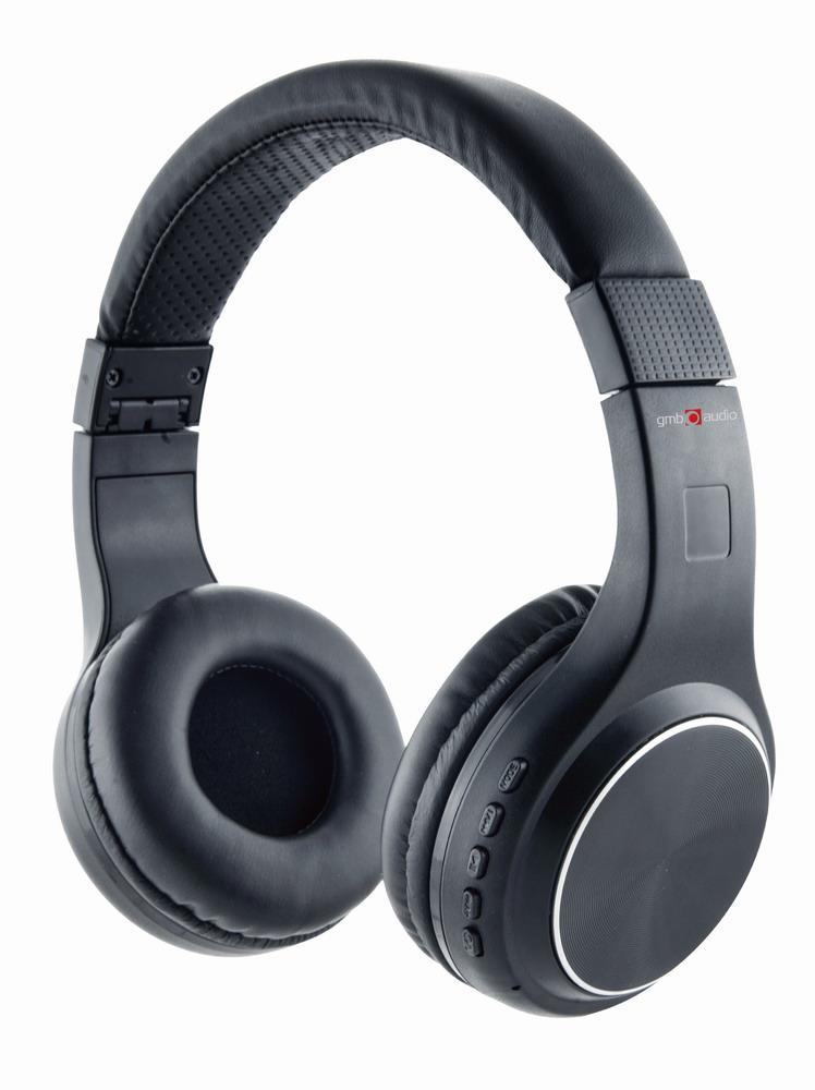 Gembird Bluetooth stereo sluchátka Warsaw, mikrofon, černá barva BHP-WAW