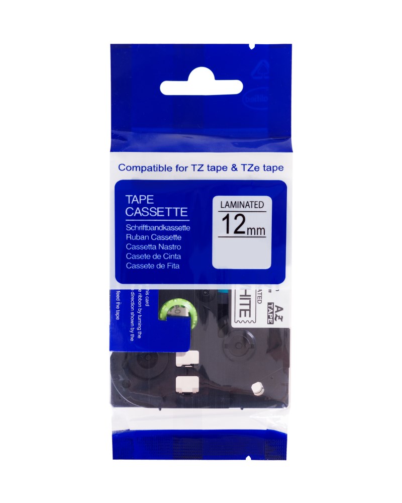 PRINTLINE kompatibilní páska s Brother TZE-231, TZ-231, 12mm, černý tisk/bílý podklad PLTB04
