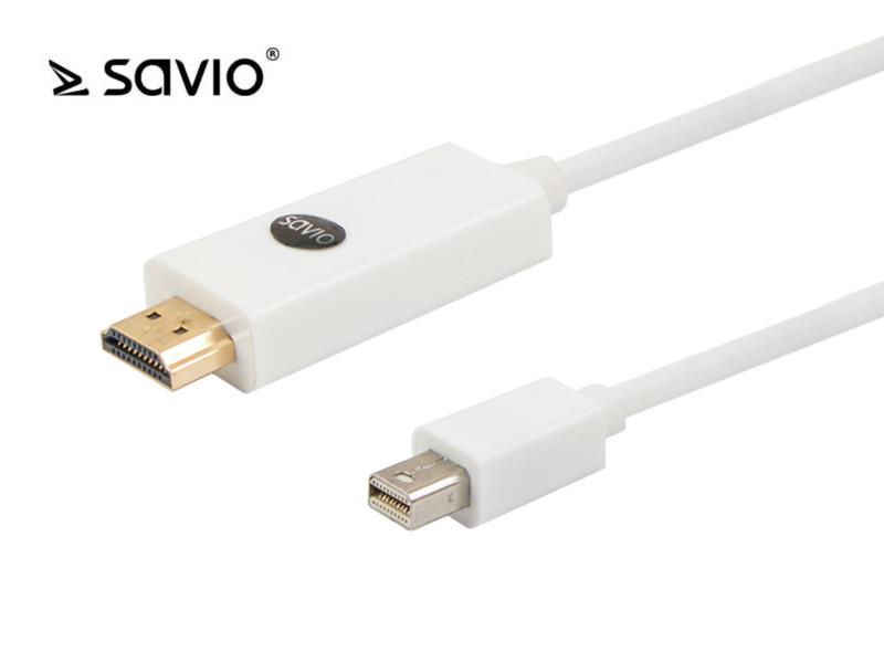 Savio CL-83 Kabel Mini DisplayPort M - HDMI M 1,8m SAVKABELCL-83