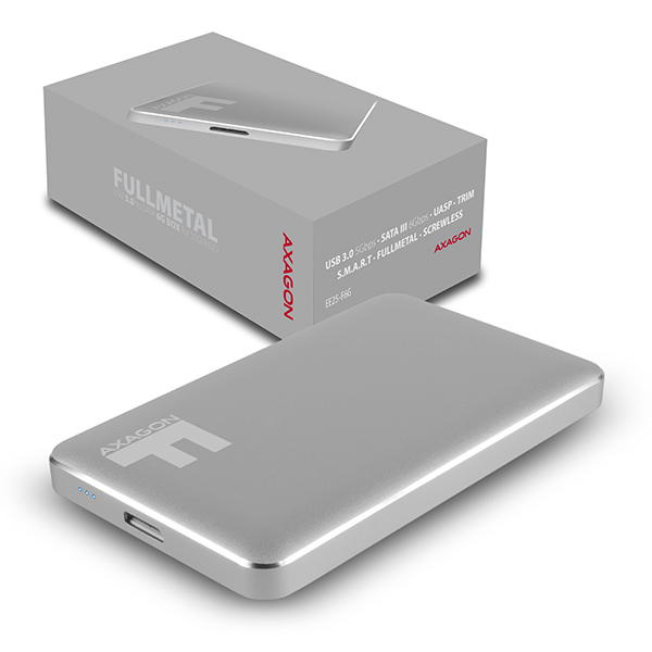 AXAGON EE25-F6G USB3.0 - SATA 6G 2.5" FULLMETAL externí box IRON GREY