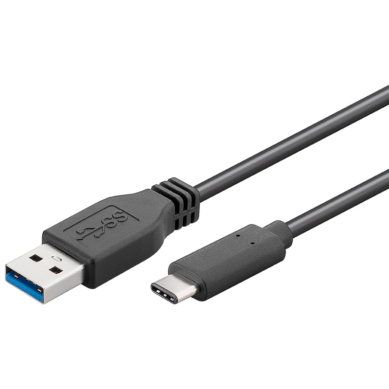 Premiumcord USB-C/male-USB 3.0 A/Male, černý,15cm KU31CA015BK