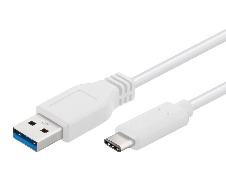 Premiumcord USB-C/male-USB 3.0 A/Male, bílý, 2m KU31CA2W