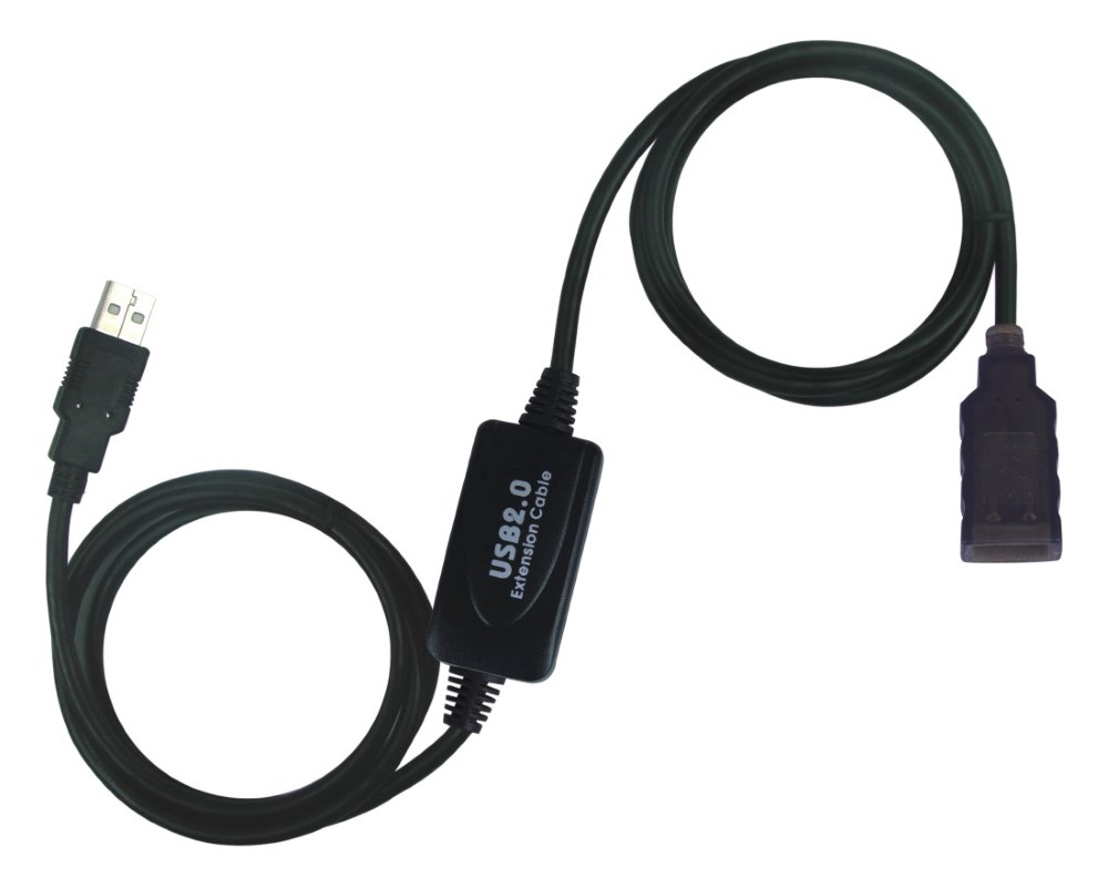Premiumcord USB 2.0 repeater a prodlužovací kabel A/M-A/F 10m KU2REP10