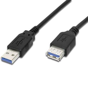 Premiumcord USB A-A 3m USB 3.0 prodlužovací, černý KU3PAA3BK