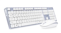 Connect It Combo bezdrátová šedá klávesnice + myš, CZ + SK layout CKM-7510-CS