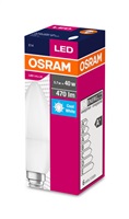 Osram LED VALUE ClasB 230V 5,7W 840 E14 noDIM A+ Plast matný 470lm 4000K 10000h (krabička 1ks)