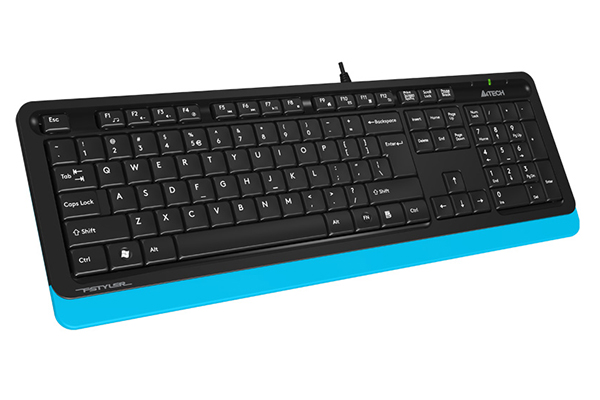 A4tech FK10 FSTYLER, klávesnice, CZ/US, USB, modrá brva