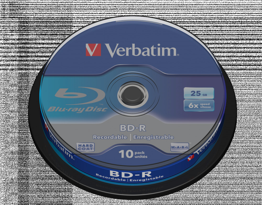 Verbatim BD-R SL (6x, 25GB), 10ks/pack 43742