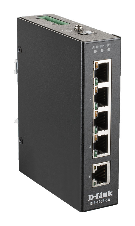 D-link DIS-100E-5W, Industrial 5 port Unmng switch