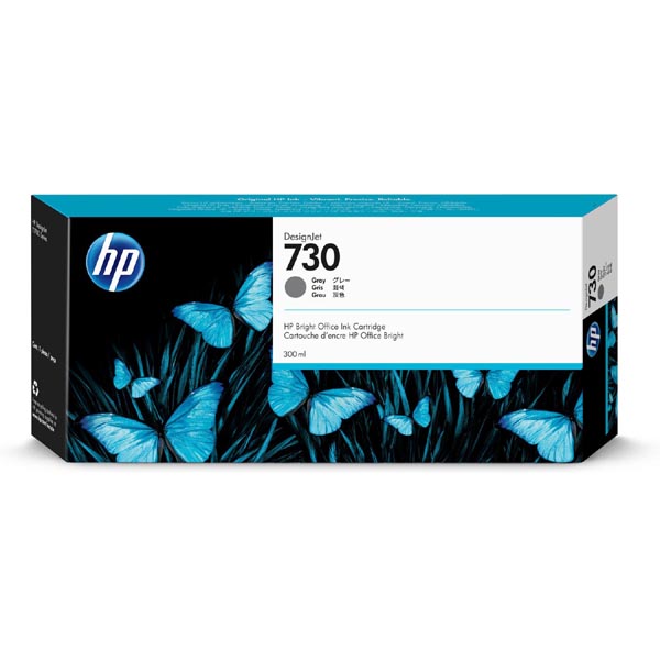 HP 730 300-ml Gray Ink Cartridge P2V72A