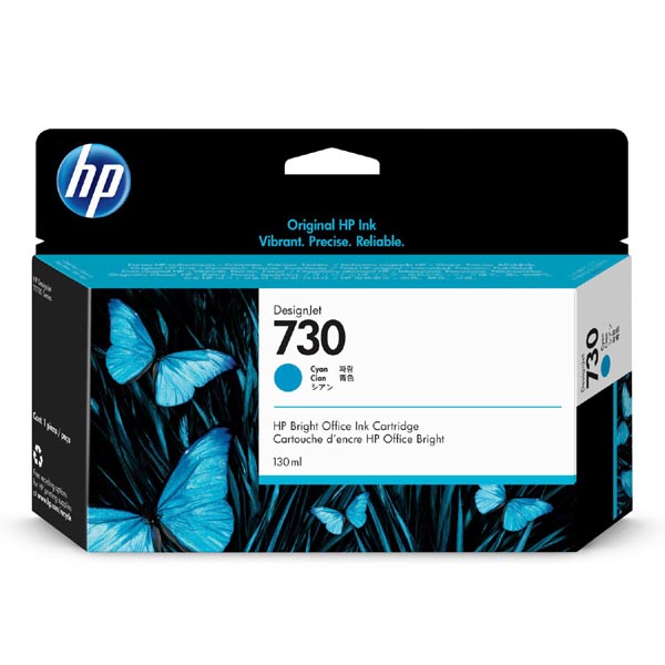 HP 730 130-ml Cyan Ink Cartridge P2V62A